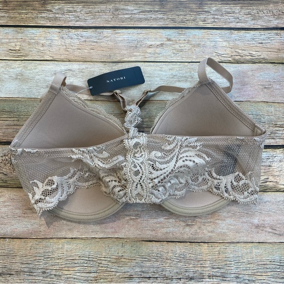 Women's Natori Feathers Cafe Lace Bra Size: 34C - Picture 3 of 3